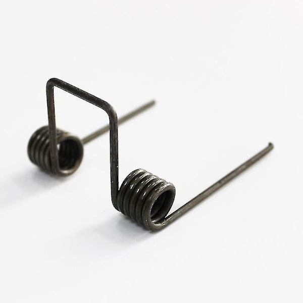 Dobbelt torsionsfjeder, tråddiameter 2,5 mm OD. 15,5 mm fodlængde 65 mm 5 viklinger