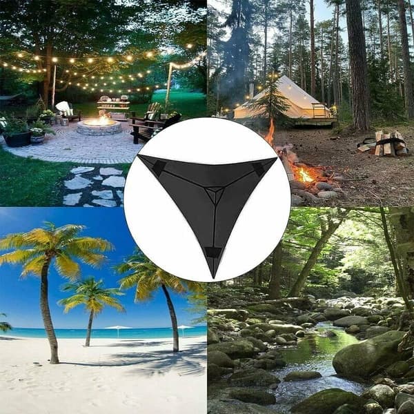 Stor trekantet hængekøje til camping i haver[qb]