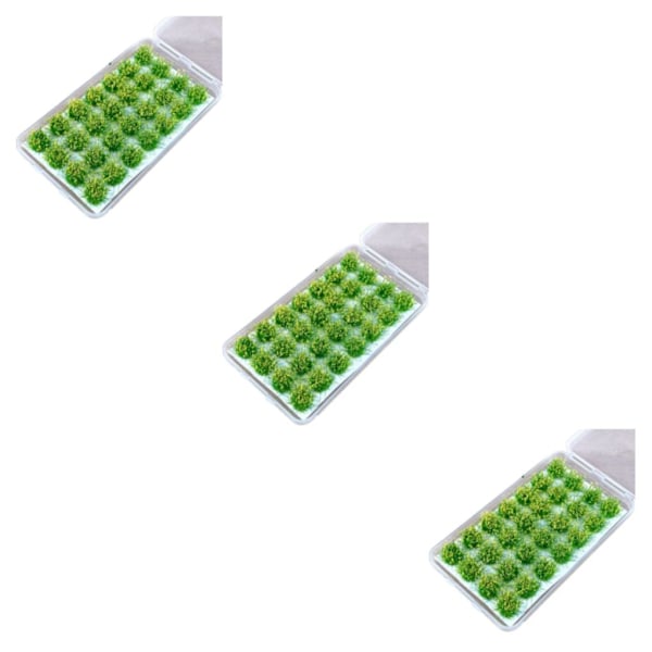 1/2/3/5 28pcs/ set Detailed static grass tufts for realistic Narcissus yellow