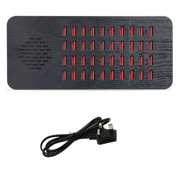 40-ports USB-ladestasjon med intelligent beskyttelse 200W USB-telefonlader for hotell, skole, kjøpesentre null - UK 0.82