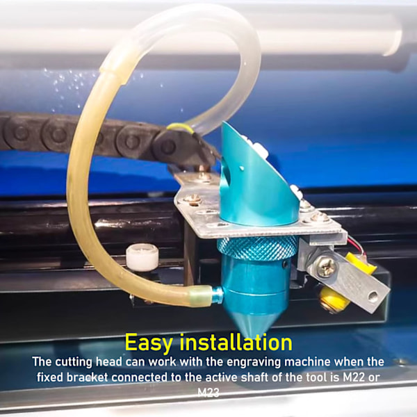 CO2 Laserhuvud Kit Aluminium 15mm 18mm FL 50.8mm Laserhuvud Byte för K40 Gravering Skärmaskin