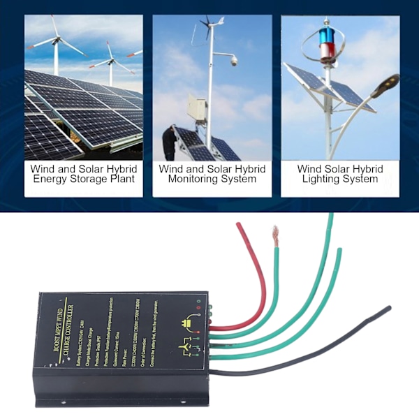 Vindmølleopladerstyring Vandafvisende MPPT Vindgeneratorstyring 48V 300W‑800W
