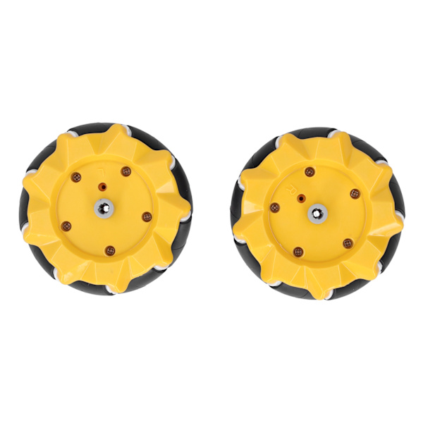 Mecanum-pyörä Omni-suuntainen älykäs robottiauton osat Tarvikkeet DIY-lelukomponentit 80mm (1 pari)