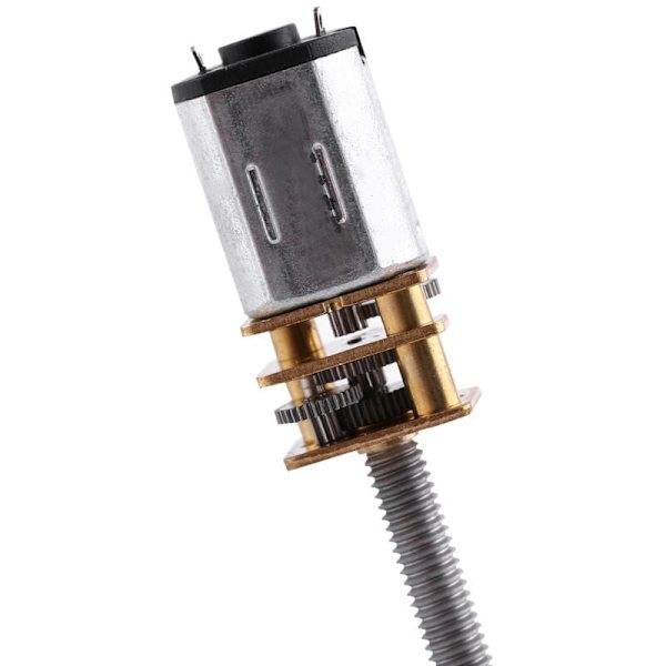 DC 12V 400RPM N20 Mikrovaihdemoottori 16mm Akseli M4x55mm Ruuvipelkistin Vaihteistolla