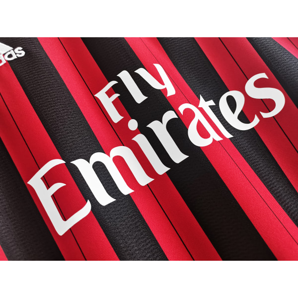 Retro AC Milan hjemmebanetrøje med lange ærmer fra 13-14 sæsonen, Pirlo nr. 21 Pirlo NO.21 L