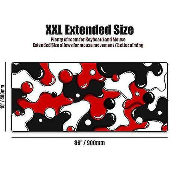 Kraken Keyboards Xxl Extended Gaming Mouse Pad Thick Desk Mat (darth) -gt