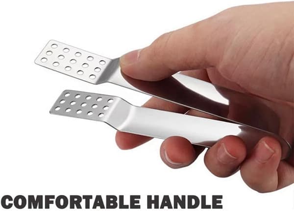 Te poseklemme i rustfrit stål, teposeholder med ske & si-clips