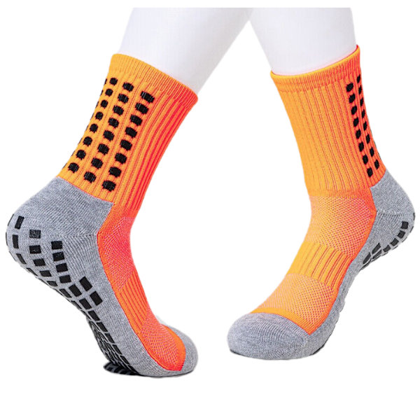Sportsokker Fotballsokker Antiskli Sokker Grepsokker Orange