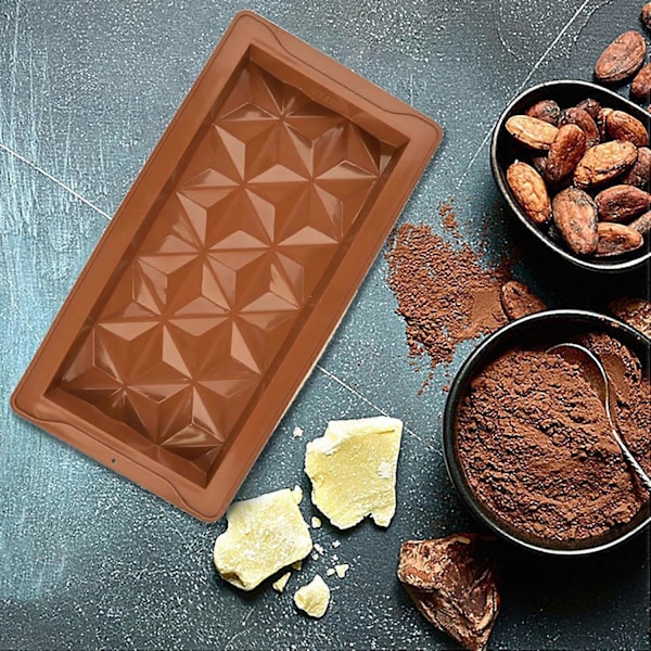 Dybe Chokoladeforme | Silikon Chokoladeform | Varmebestandig Chokoladeform Dyb | Multifunktionelle Chokoladeforme til Dessert 1 pc