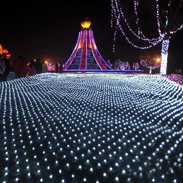 LED-nettmaske eventyrlys blue 3M X 2M 192leds