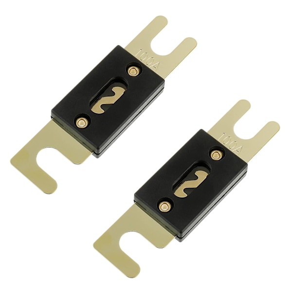 2 kpl 100a läpinäkyvä kotelo anl sulakepidike ja 2 kpl 100a 32v DC anl sulake sopii ääneen