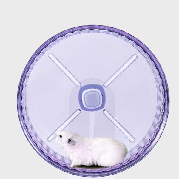 Ocean Purple hamster löparhjul med akrylstativ, löparsp