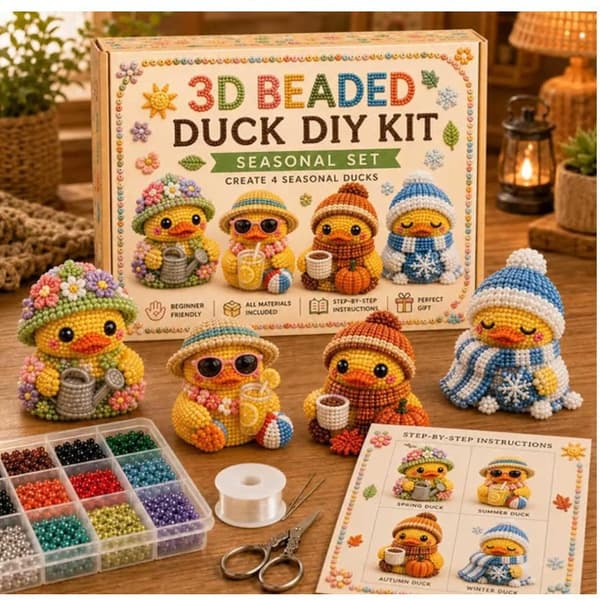 3D Perleand DIY Kit Kollektion, Håndlavet Perlehåndværkssæt til Børn og Voksne Comfortable