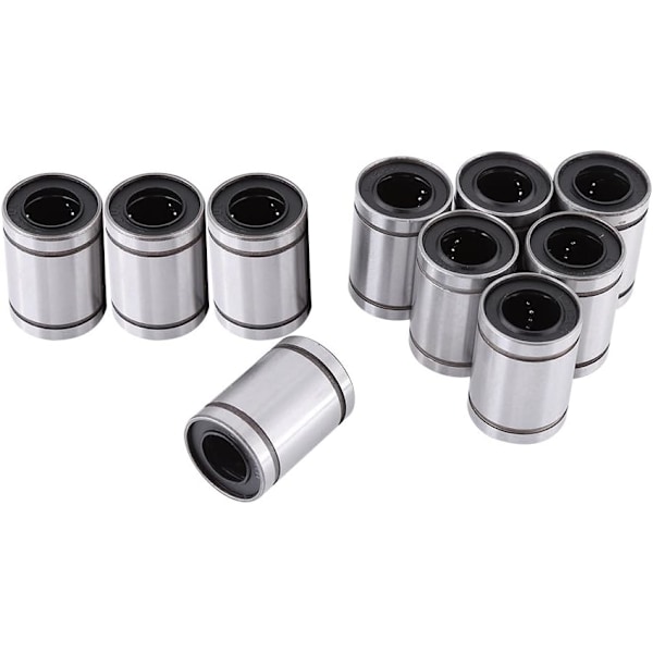 10 stk 12mm Lineære kulelager Dobbelt forseglet Bushing for Stang 3D-skriver CNC-deler
