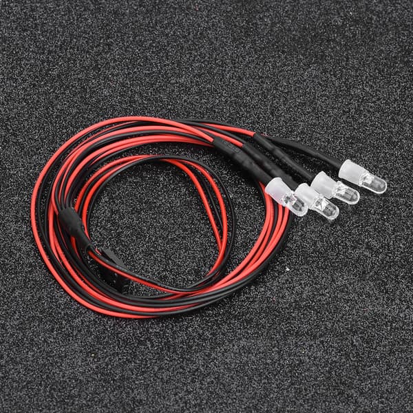 4 stk 5mm frontlykter RC tilbehør modell driftbil kjøretøy LED-lys (4# blått lys).