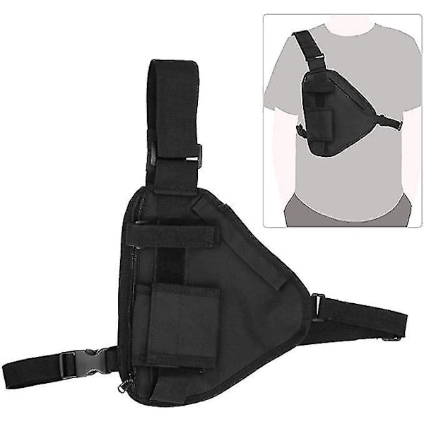 Radiohylster, Walkie Talkie Holster Universal Håndfri Front Pack Pouch Radiohylster Med Nylonrem For Toveis Radio Walkie Talkie