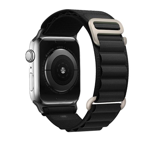 Alpin-lenkki Apple Watch -rannekkeelle 49mm 44mm 40mm 45mm 41mm 42mm 38mm 49 44 45 mm rannekoru iWatch sarja 7 6 3 se 8 Ultra 49 ranneke musta black 38mm 40mm 41mm