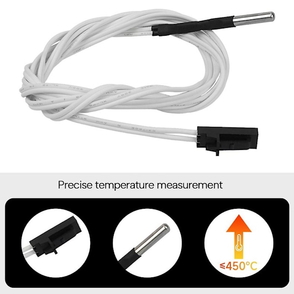 Termistorsensor Hög temperatur 450 grader 2 stift för Prusa I