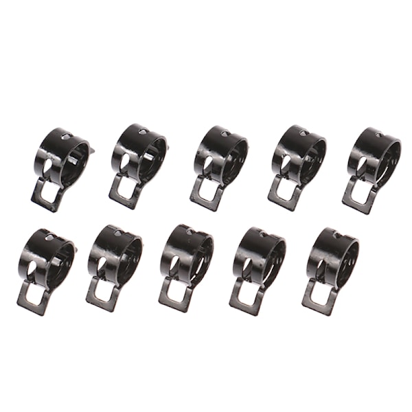 10 stk Slangeklemmer Drivstoffslanger Vannrørklemme Luft Slange Rask Diameter 8MM