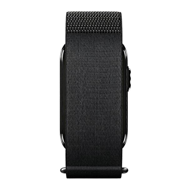 Borrelåsbånd i nylon for Garmin CIRQA Smart Band Midnight Rock Black