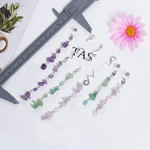 DIY Legering Flette Hår Mansjetter Sett 40 STK, Gull og Sølv Dreadlock Smykker Tilbehør for Hårstyling og Dekorering Silver (40pcs)