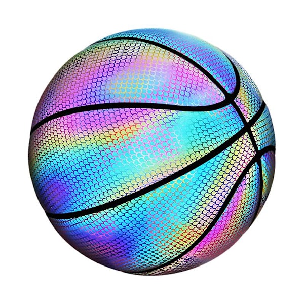 Holografisk färgglad reflekterande basketboll