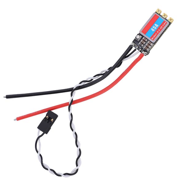 BLHeli_S børsteløs ESC med LED-lys 2S6S LIPO til FPV RC Drone-tilbehør (45A)