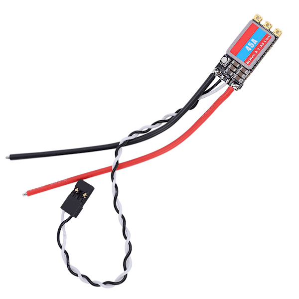BLHeli_S Borstlös ESC med LED-ljus 2S6S LIPO för FPV RC Drone-tillbehör (45A)
