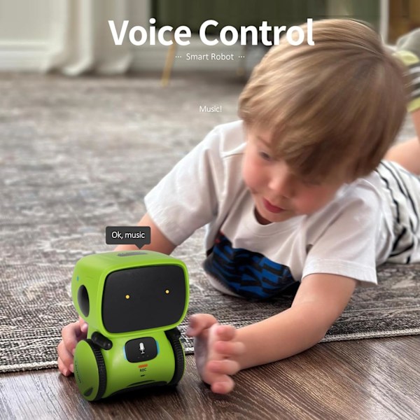 Robotleker for Barn, Jenter & Gutter, Roboterleker fra 3 År, Stemmestyrt & Berøringsfølsom, Danser & Synger & , Opptaker & Snakker Som Deg
