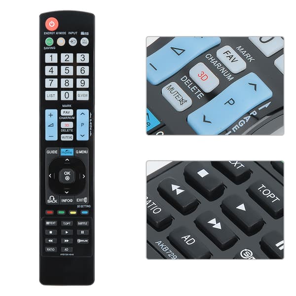 Fjärrkontroll för LG AKB72914048 TV, 10 meter