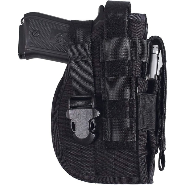 Universal taktisk hylster for høyrehendt Molle pistol hylster Combat Airsoft belte hylster Multicam for høyrehendt (svart)