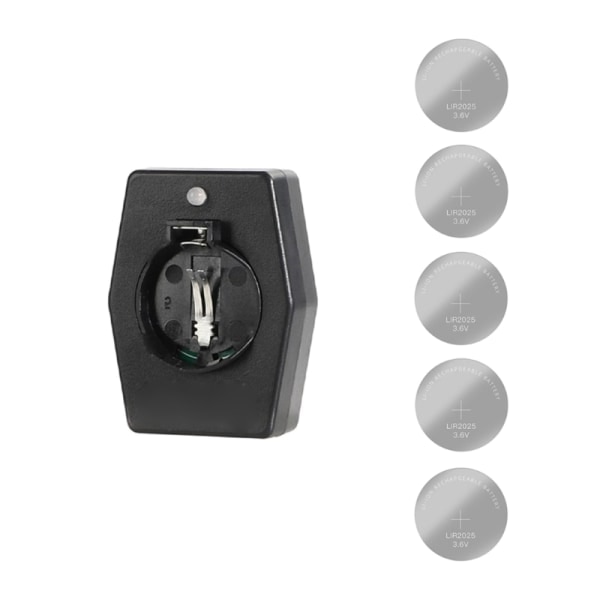 5 stk oppladbare knappeceller med type C batterilader Ladeadapter for LIR2032, 2025 og 2016 batteri Charger and LIR2025