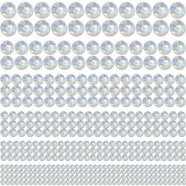 Ark Crystal AB Hår Rhinestones Stickers Selvklæbende Ansigt 4MM