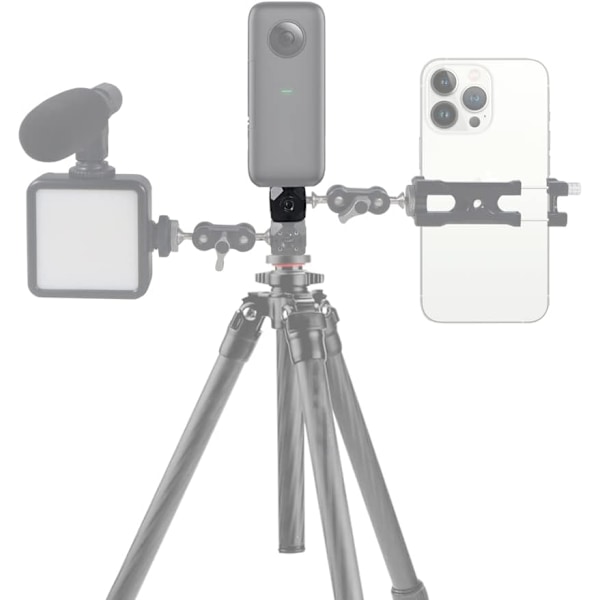 Skruvhålsfäste Magic Cubic Mount Adapter 1/4\" 3/8\" Kompatibel med GoPro DSLR-kameror Bur Flash