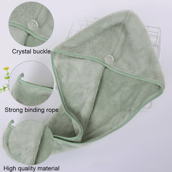 (2-pack) Hårwrap Mjuk Hår Turban Mössa