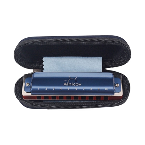 Blues Harmonica Key-of-C, 10 Holes 20 Toners Harmonica professional harmonica for adults, beginners and students