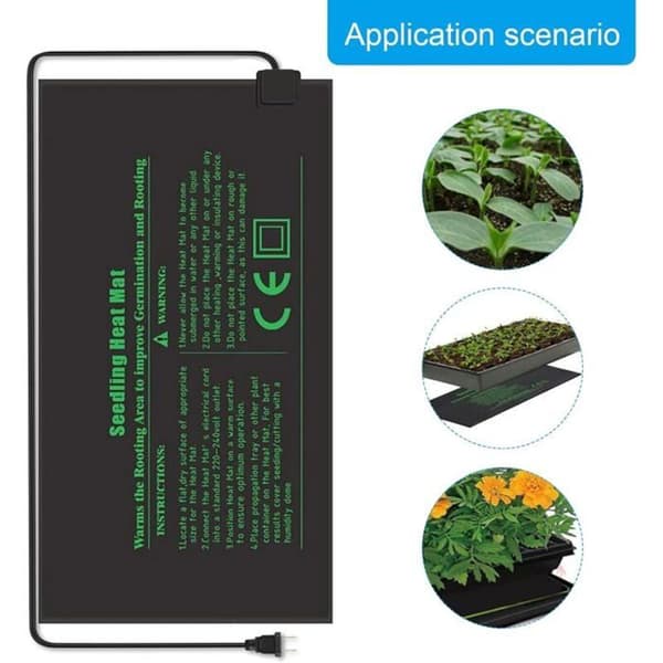 220v Heating Mat for Seedlings, Reptiles, Plants, Electronic Heating Mat, Heating Plate, Terrarium, Hydroponic Heating Pad (bt)
