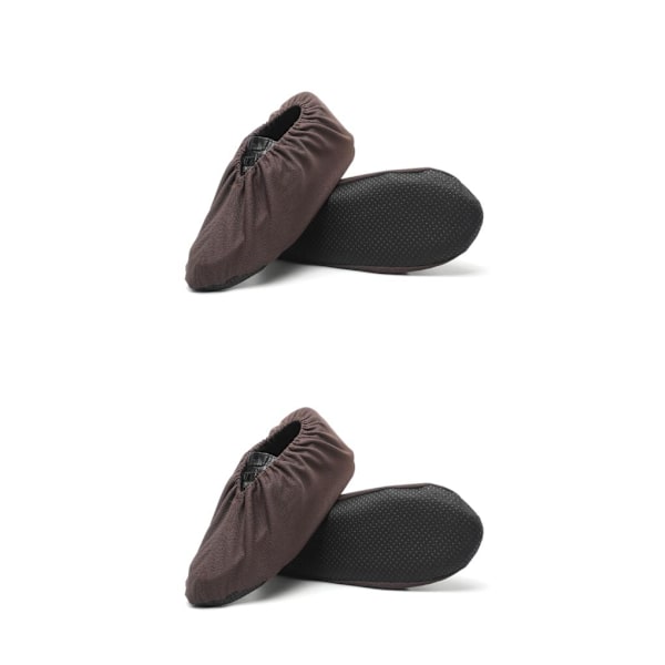 1/2/3/5 mustaa kenkäsuojaa - Uudelleenkäytettäviä ja liukumattomia Helppo pestä kahvin aikuisille Koot 36-44 coffee adult Sizes 36-44 2PCS