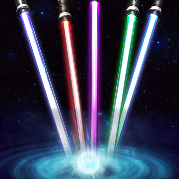 2 stk. Lightsaber Cosplay 7 farvet sværd skalerbare legetøj gave