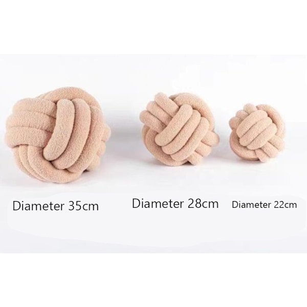 Käsin neulottu solmittu lampaanvillainen tyyny Punainen Ed 22CM