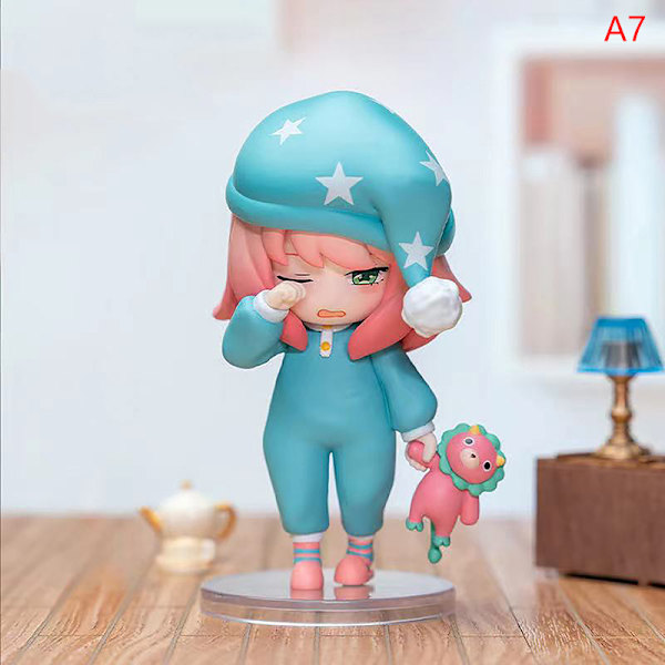 Popmart Spy X Family Anya Series Blind Box Leksaker och Figurer Doll A7