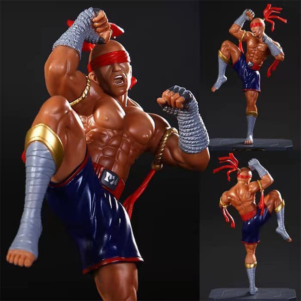 20 cm Spillfigur Lee Sin PVC Actionfigur Den Blinde Munken Colle