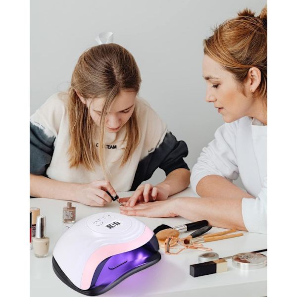 168W Neglelampe Professionel Neglelampe med 10/30/60/99s Timer LCD