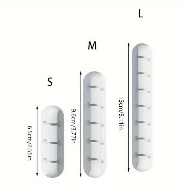 Organization and storage of desk data cables white