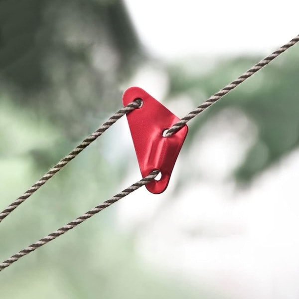Ocean Red - 12 stk. aluminiumslegering camping rebstrammer Guyline