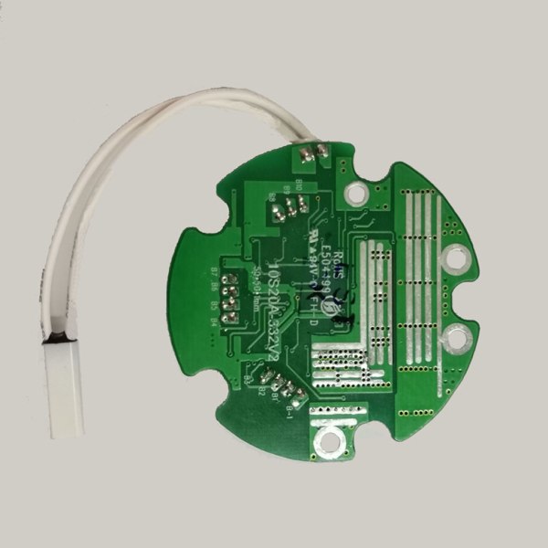 10S 36V 20A BMS Rund for Flaskebatteripakke med Splittdør for Lading og Utlading med Temperatursensor