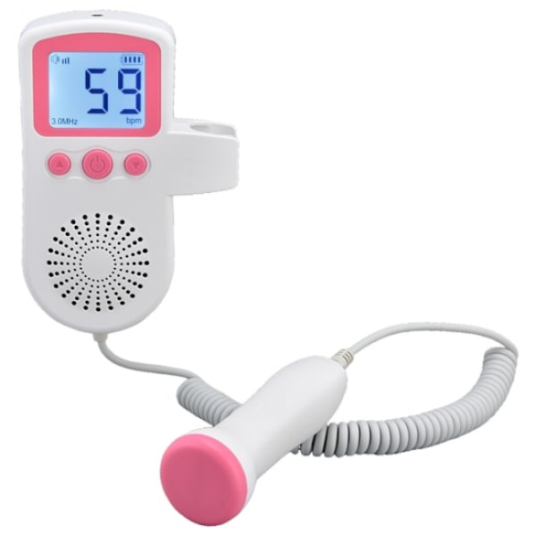 1:a Fetal Heartbeat Monitor Bärbar Fetal Doppler Gravida Kvinnor