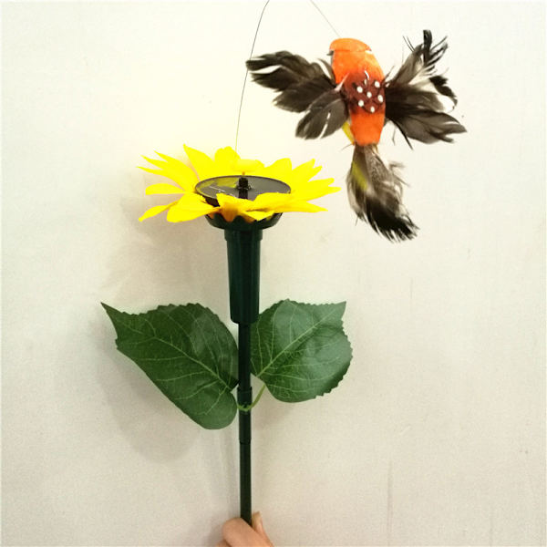 Solcelledrevet dansende flagrende sommerfugle flyvende kolibri haveplanter blomster pæl haveplæneindretning mix farve Mix Color Butterfly