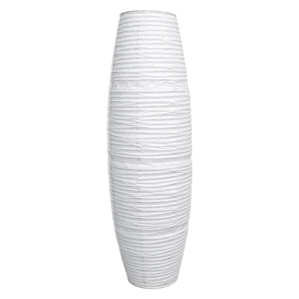 1 stk Papir Lampskærm Sengelampe Skærm Soveværelse Lampskærm Gulvstående Lys Skærm Til Hjem Hotel Hvid White 130X32cm