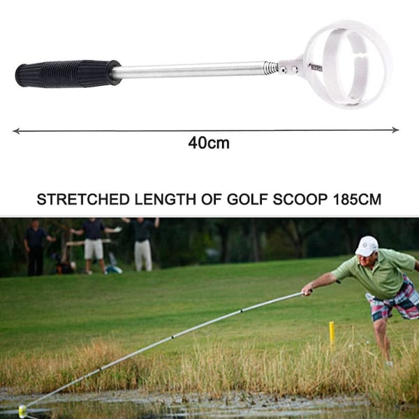 Golfbollplockare utdragbar, rostfri golfbollplockare